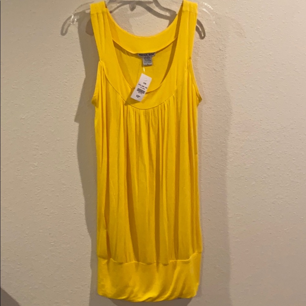 Cute Long Yellow Tank Top